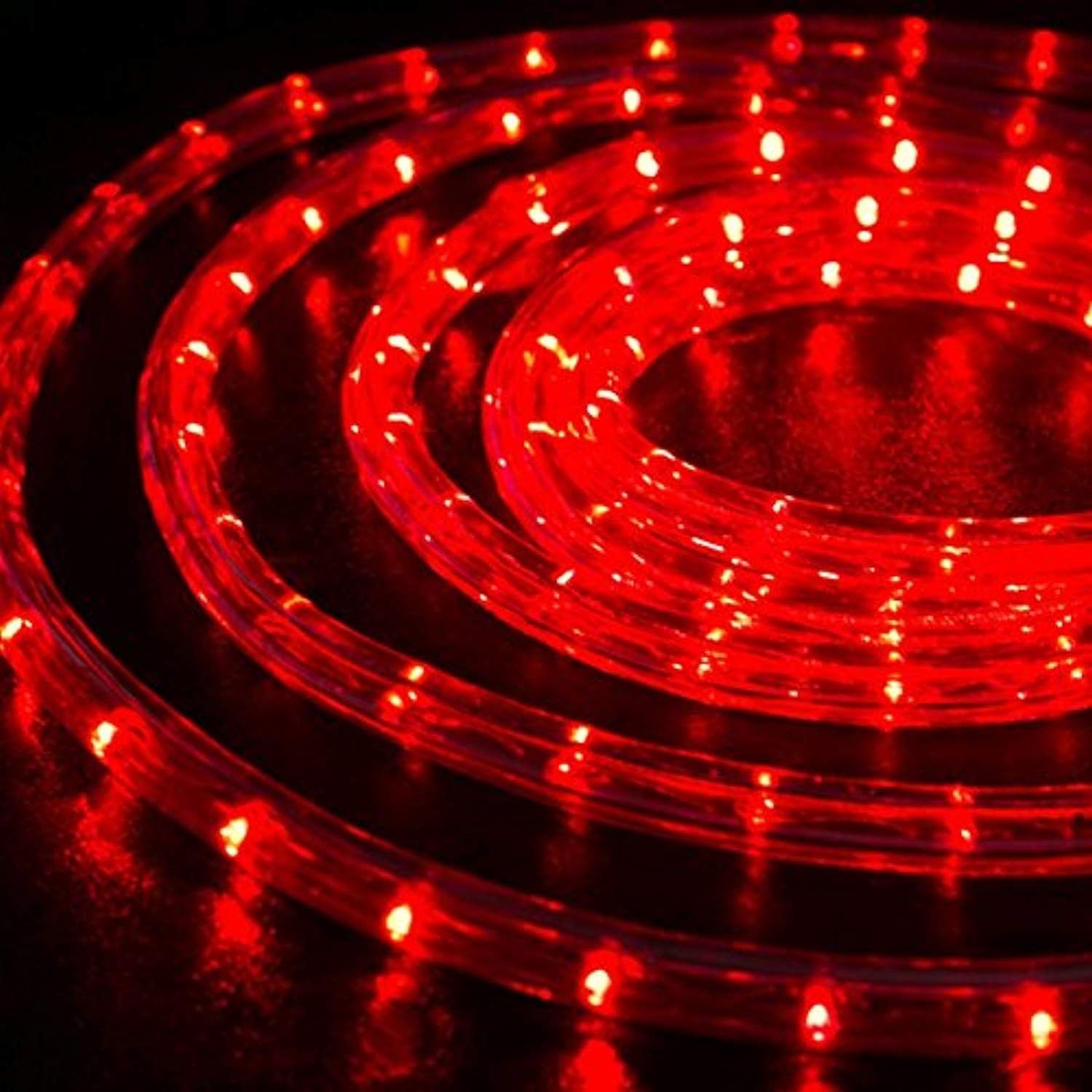 Skiennix 150ft LED Rope Lights - Waterproof, Flexible Tube Lighting with 8 Modes for Indoor/Outdoor Use | Red