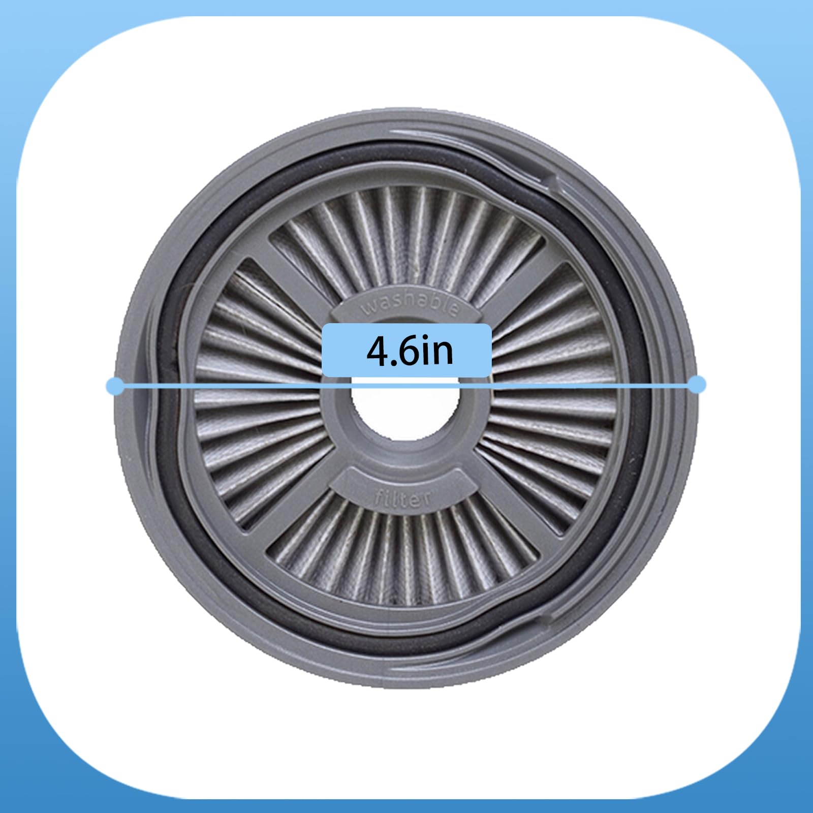 Aolleteau 1543 Filter Compatible with Bissell Symphony Pet All-in-One Vacuum and Steam Mop 1543 Series, 15436, 15437, 15438, Compare to Part# 1606886 （1 Pack Vacuum Filter & 1 Pack Foam Filter）