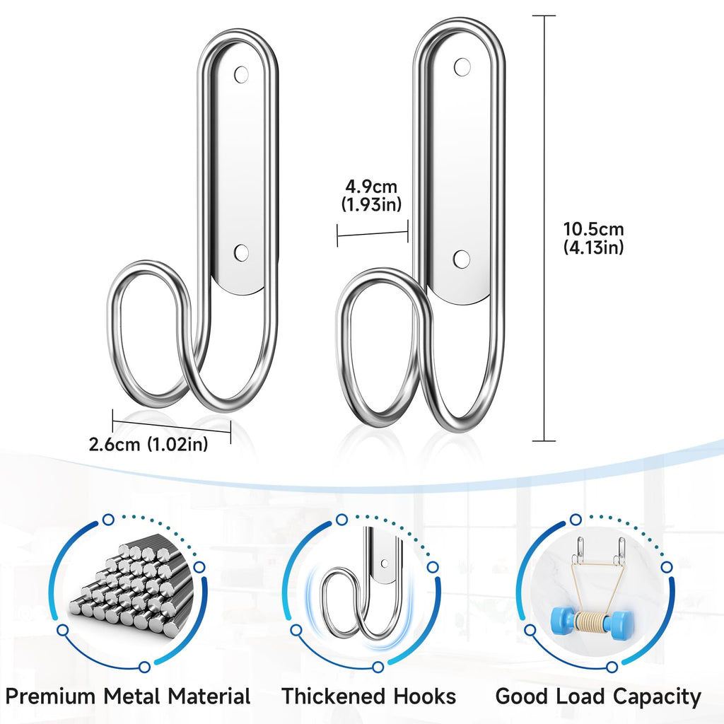 XILIMEN Ironing Board Holder Wall Mount, Durable Ironing Board Holder Stainless Steel, Space Saving Iron Board Hook for Wall Heavy Duty, for Laundry Room Livingroom Bathroom Small(Y or T Leg)