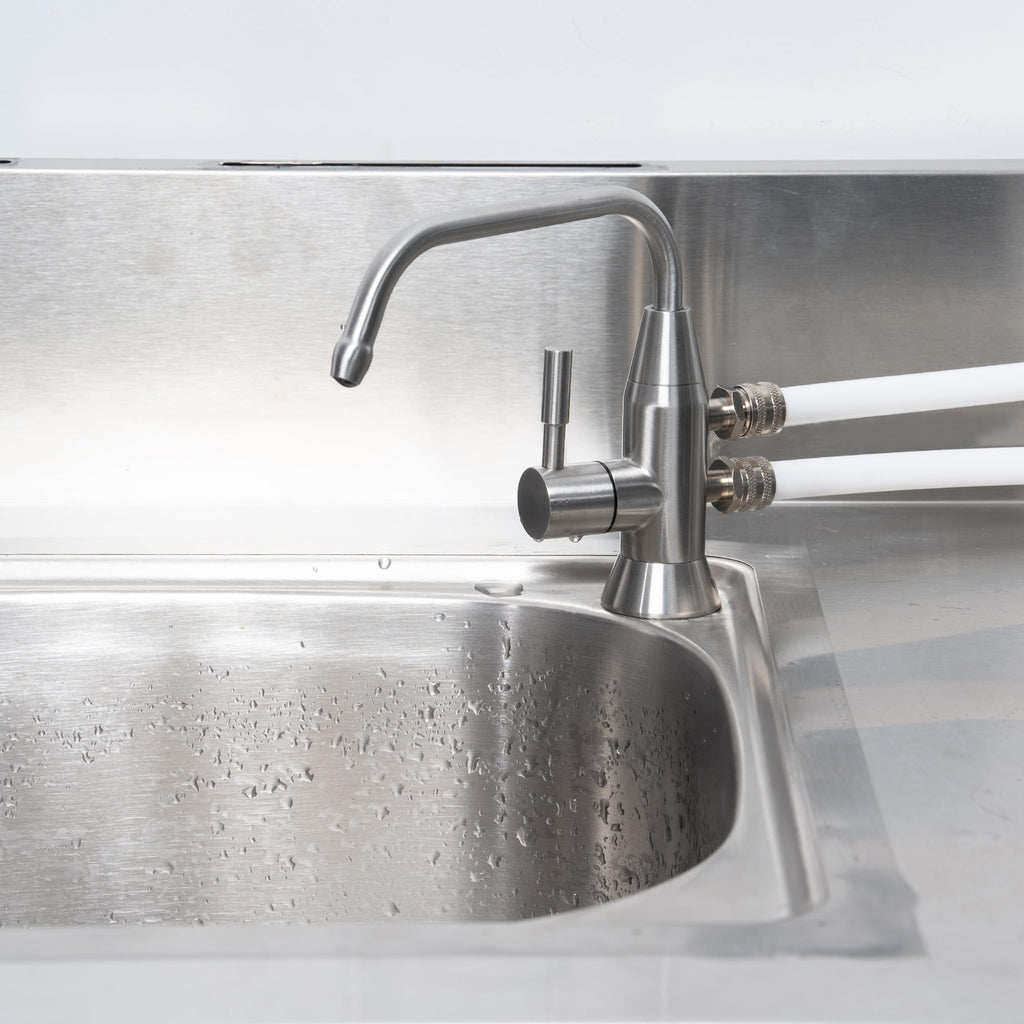 Alkaline Water Faucet, 1/2" Two spout ionizer Faucet Stainless Steel for Alkaline Water Ionizer Filtration System