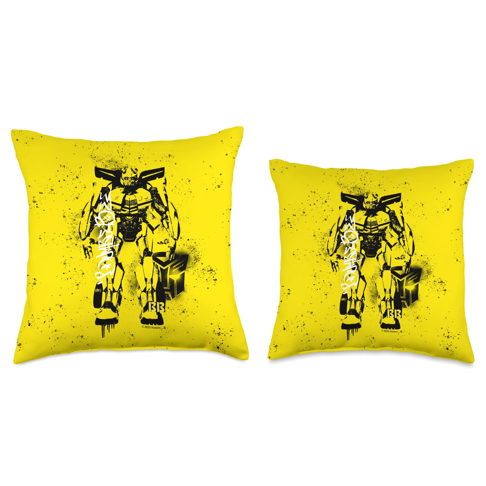 Transformers Rise of The Beasts Battle in Brooklyn BB Spray Throw Pillow, 16x16, Multicolor