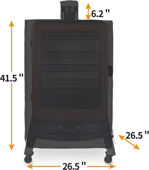 i COVER 73550 Pellet Smoker Cover - Waterproof Heavy-Duty Canvas for Pit Boss Grills & Smokers