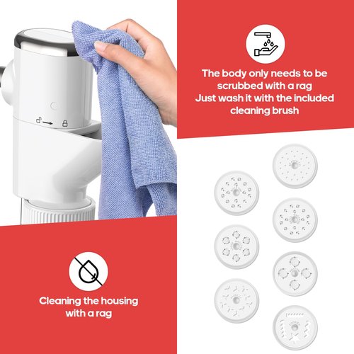 Gourmet Pasta Press Attachment for KitchenAid Stand Mixers, Pasta Press for KitchenAid Mixer with 7 Interchangeable Pasta Plates, Pasta Extruder Attachment by InnoMoon