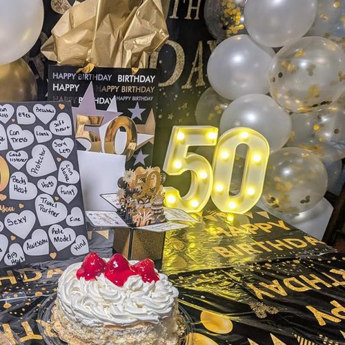 H:8.26 Inches Light Up Numbers 10 Centerpieces Table Sign, Happy 10th Birthday Decorations for Girl, 10 Year Old Anniversary Party Decor for Boy