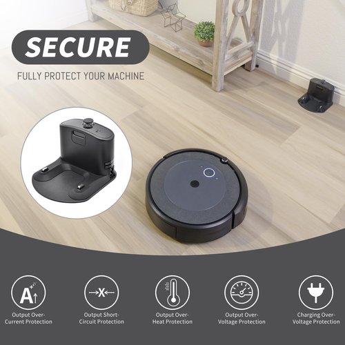 for Roomba Charger Dock, for Roomba Charging Base, Replacement Roomba Docking Station for Roomba e5 e6 i1 i3 i4 i6 i7 i8 500 600 700 800 900 Series -with North American Line Power Cord