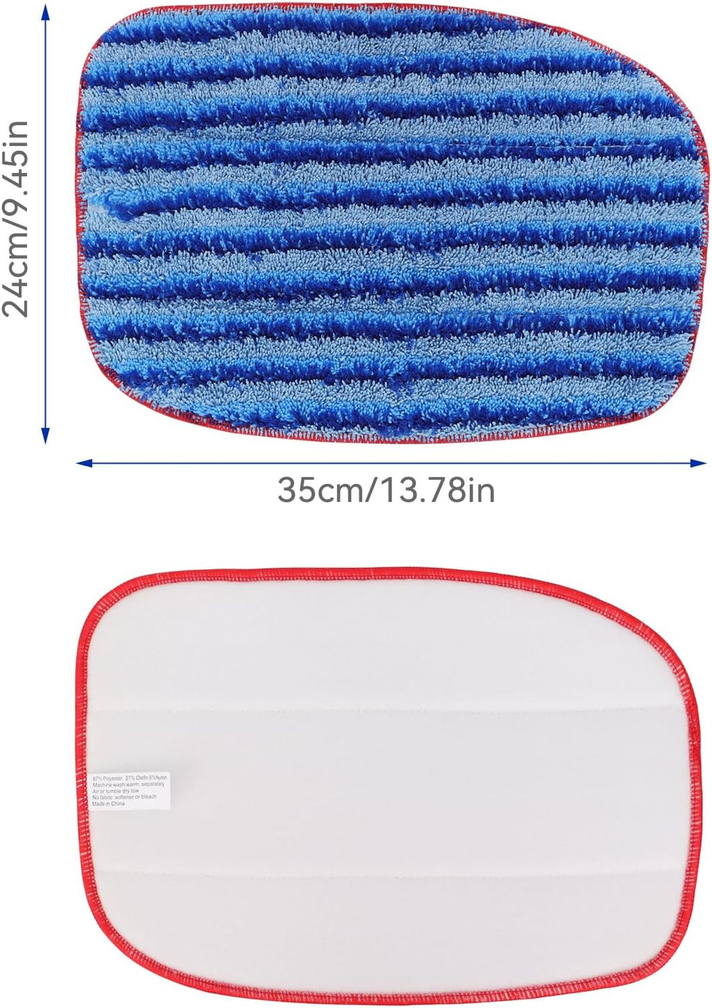 McCulloch Microfiber Steam Mop Pads - 6 Pack Reusable & Washable Replacement for MC1375/MC1385