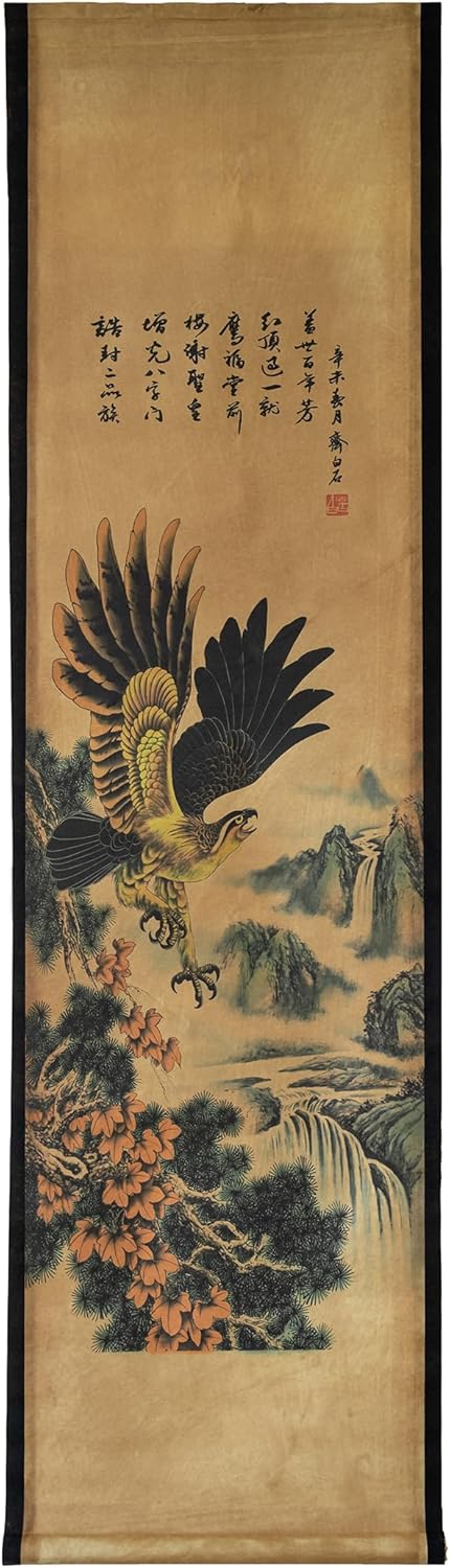Skiennix Eagle Wall Art Poster - Stunning Hawk Painting | Ready to Hang Decor for Home & Office