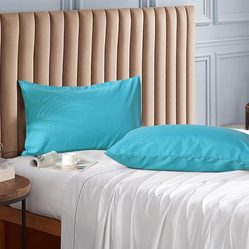 Evolive Ultra Soft Microfiber Pillowcases - Standard Size 20"x30" | Set of 2 with Envelope Closure (Ocean)