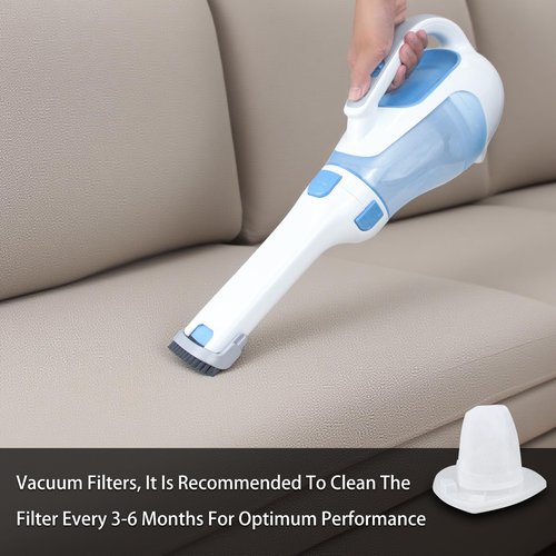 CPAI Replacement Filter for Black and Decker HHVI320JR02 CHV1410L BDH2000L HHVI315JO42 CHV9610 CHV1210 CHV1410 CHV1410B CHV1510 dustbuster Handheld Vacuum (4 Filter)