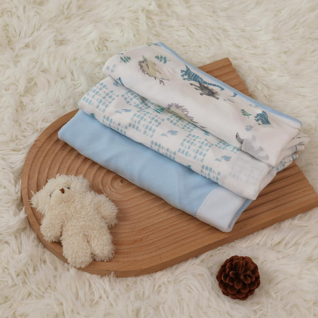 Skiennix Baby Swaddle Sleep Sacks - 3-Pack Organic Cotton Wraps with Adjustable Wings | Soft & Breathable for 0-3 Months