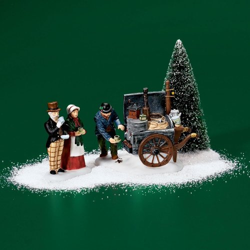 Department 56 Dickens' Village | Coffee Stall Building & Accessory Figurine Set - 2.5 Inch