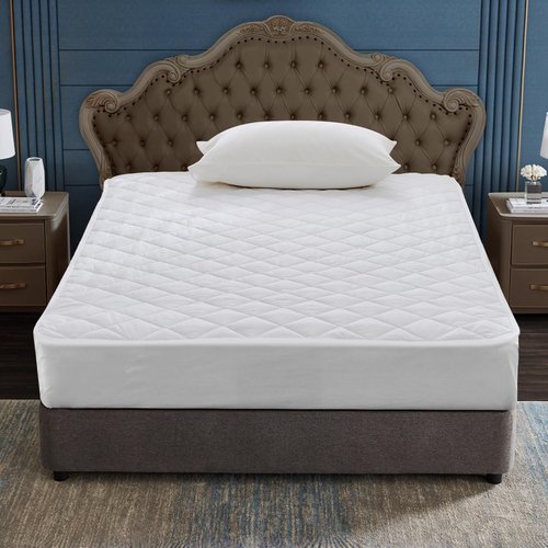 EIUE Quilted Mattress Pad - Lightweight & Breathable Fitted Topper Protector | Queen Size (60x80in) - White