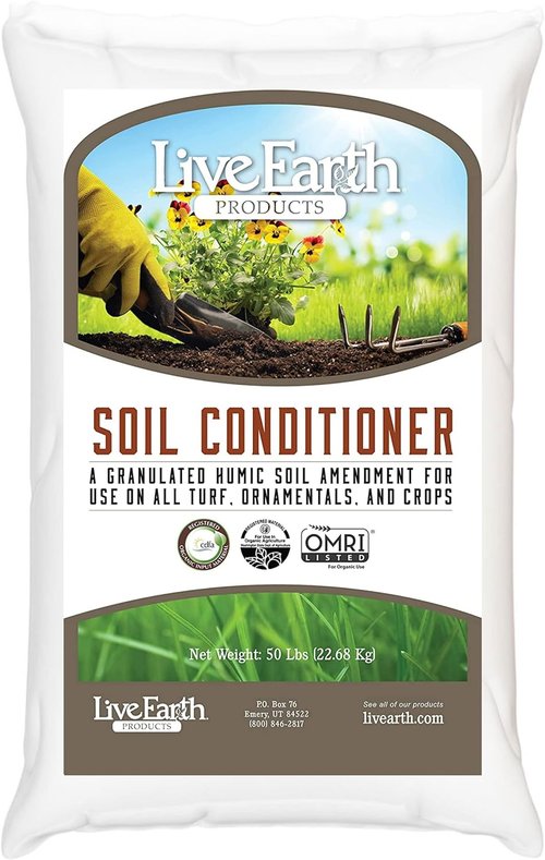 Live Earth Products Humate Soil Conditioner - Enhance Soil Health | 50 lb Bag