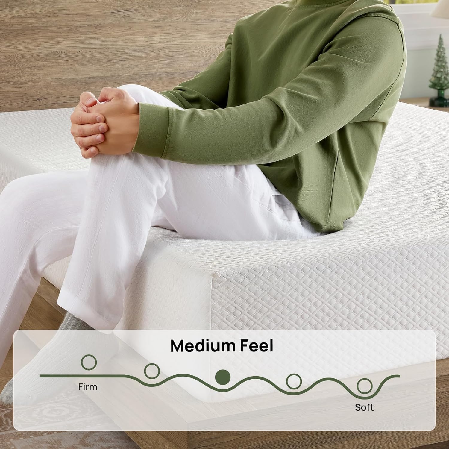 Rolanstar Twin Size Gel Memory Foam Mattress - 10 Inch, Fiberglass Free, Breathable & Supportive, CertiPUR-US Certified