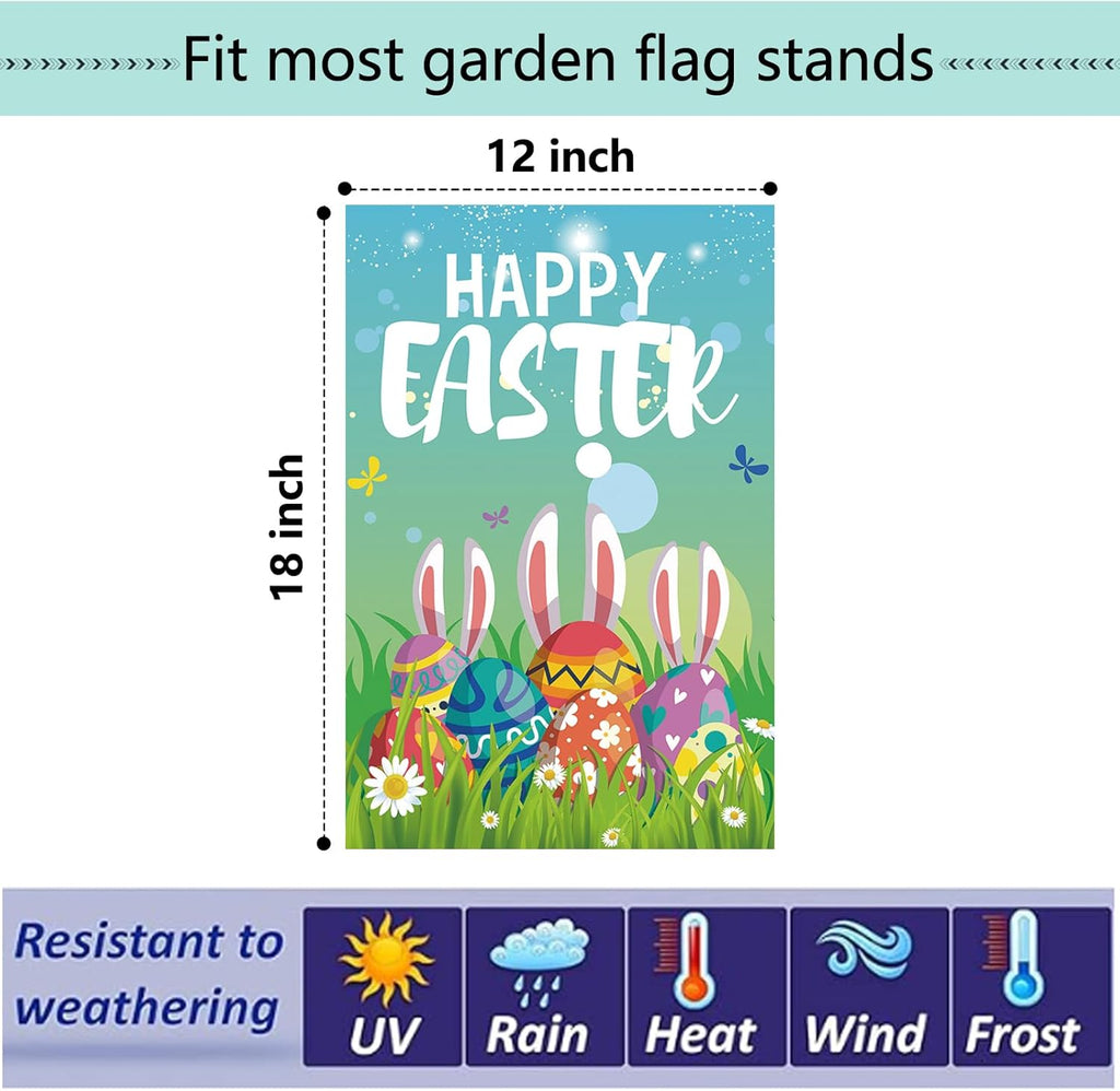 Skiennix Seasonal Garden Flags - Set of 12 Double-Sided 12x18 Inch Yard Flags for Year-Round Decor