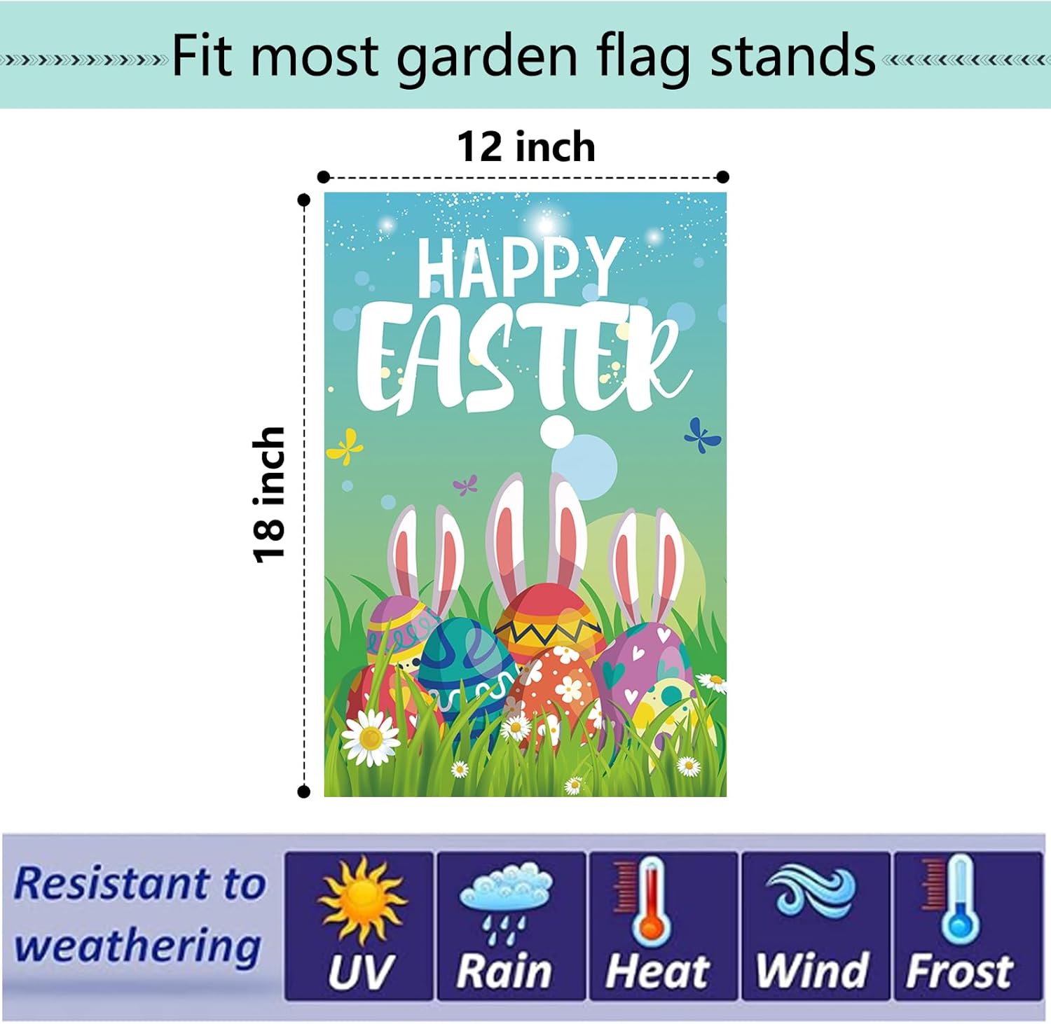 Skiennix Seasonal Garden Flags - Set of 12 Double-Sided 12x18 Inch Yard Flags for Year-Round Decor
