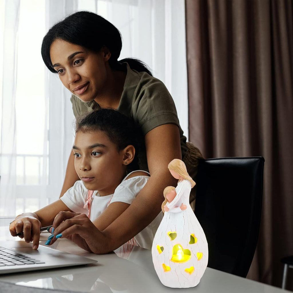 Skiennix Candle Holder Statue - Flickering LED Light for Mom | Perfect Birthday & Mother's Day Gift