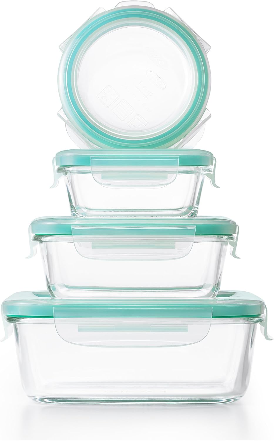 OXO Good Grips Airtight Glass Container Set - 12 Pieces for Fresh Food Storage