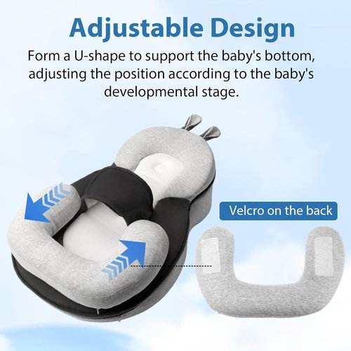 Baby Lounger - Lightweight & Portable Dual-Function Design with Removable Machine-Washable Pad