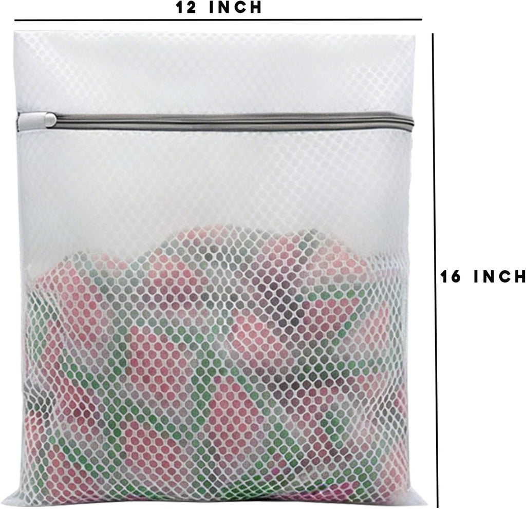 Skiennix Laundry Bags - Premium Double-Layer Honeycomb Mesh for Delicates | 10 Pcs, 12 x 16 Inches