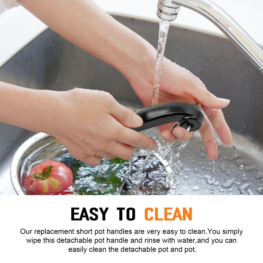 P08-031 Saucepan Handle Fits for Farberware 1, 1.5, 2, 2.5 QT Pot Short Saucepans Handle Frying Pan - Configuration Provides Comfortable Grip While Maintaining Proper Balance During Cookware Saucepan