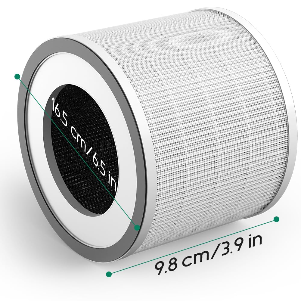 Afloia Efficient Air Purifier original replacement filter for Fillo B088FHCS83 /B07JG1R2GB /B09TP51GNR, 2 Pack