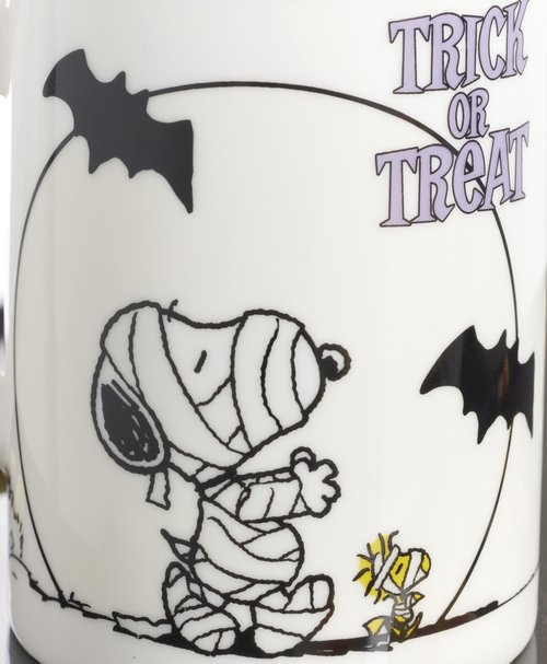 Lenox Coffee Mugs, PEANUTS The Great Pumpkin 11 Oz Mugs Set of 4, Assorted, Porcelain, Snoopy, Charlie Brown Halloween Drinkware Set, Dishwasher Safe, Microwave Safe, Halloween Decor (11 Oz 4 Piece)