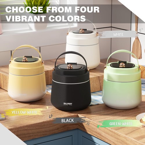 Thermo for Hot Food Adults 40OZ Soup Thermo Lunch Containers Wide Mouth Vacuum Insulated Food Jar Stainless Steel Leakproof Lunch Box with Spoon and Fork, Keeps Food Warm, Ideal Gift for Men and Women