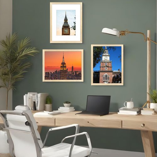 LUCKYLIFE 12x16 Picture Frame Natural Solid Wooden Photo Frames Diamond Art Painting for Wall, Display 8.5x11 with Mat or 12x16 Without Mat, 1 Pack