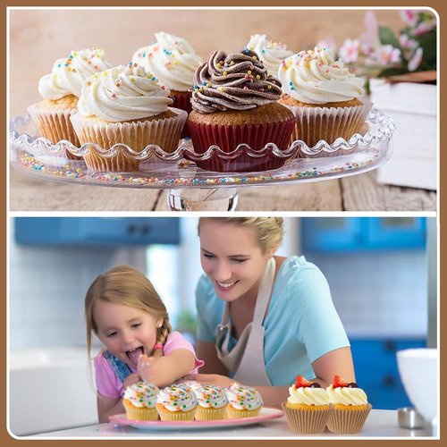 Bake Choice White Cupcake Liners - 500 Pcs Non-Stick, Greaseproof Baking Wrappers for Muffins