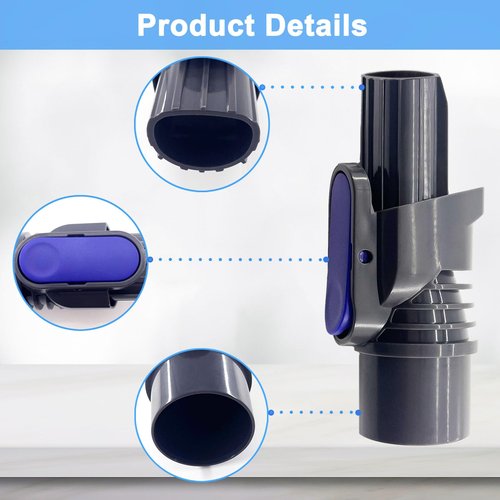 IX141 Pet Cordless Stick Vacuum Replacement for Shark IX141 IZ363HT IZ361H IZ462H IZ483H IZ362H IX140 IZ140 IX142 IZ162H,1.25" Horse Hair Brush Attachment Crevice Tool Adapter for D-Shaped Vacuum