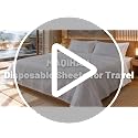 Disposable Queen Size Travel Bed Sheets Set - Breathable & Convenient
