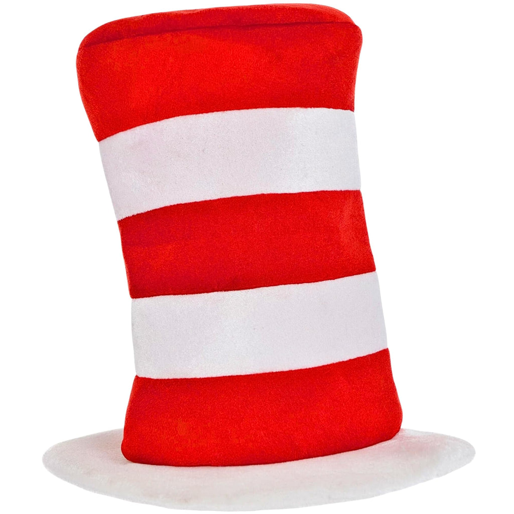 Bold Red & White Dr. Seuss Cat in the Hat - One Size Fits Most (1 Pc.) - Premium Quality Material - Perfect for Costumes and Themed Parties