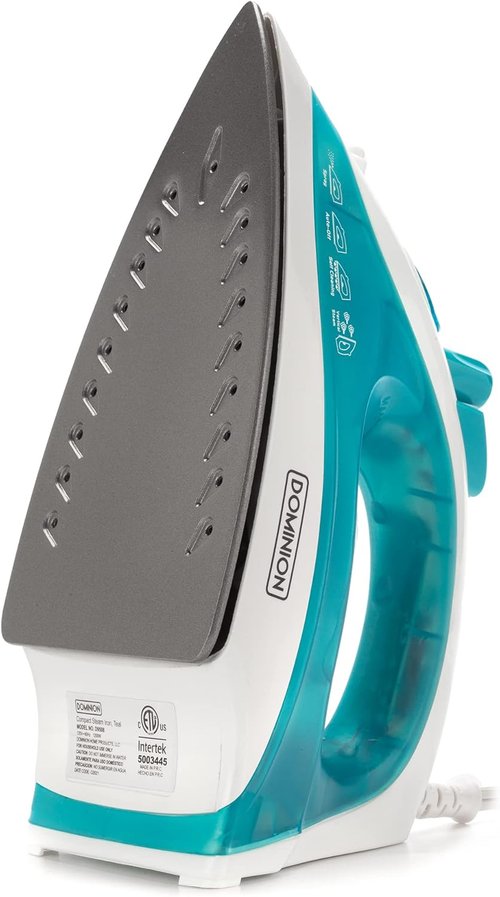 Dominion Advanced Steam Iron - Lightweight 1200W with Non-Stick Soleplate & Vertical Steam | Teal