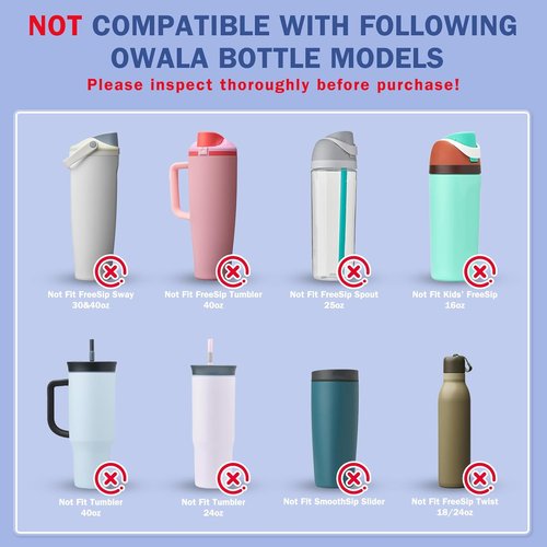 HEYSKAY Silicone Boot for Owala Flask Water Bottle - Anti-Slip Protective Sleeve | 2PCS BPA-Free