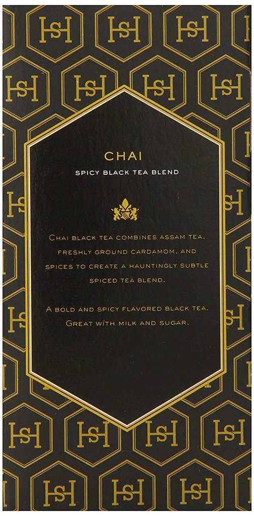 Harney & Son's Masala Chai Box of 20 Teabags Two Pack (40 Total) - Spicy Black Tea Blend With Cardamom, Vanilla, and Zesty Spices - 20 Wrapped Tea Bags Per Box