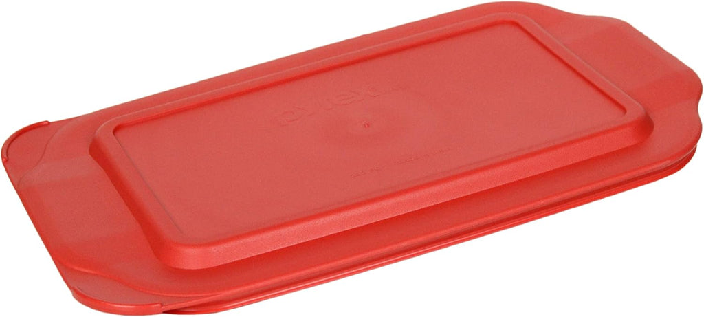 Pyrex 2-Quart Glass Baking Dish with Red Lid - Durable & Made in USA