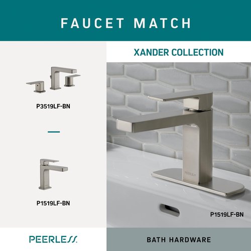 Peerless PA419-BN Xander Double Towel Hook, SpotShield Brushed Nickel