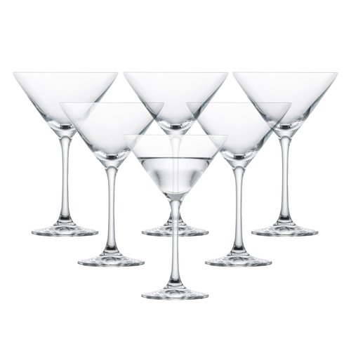 Eater x Zwiesel Fortessa Folly Crystal Glass, 6 Ounce Martini (Set of 6), Clear