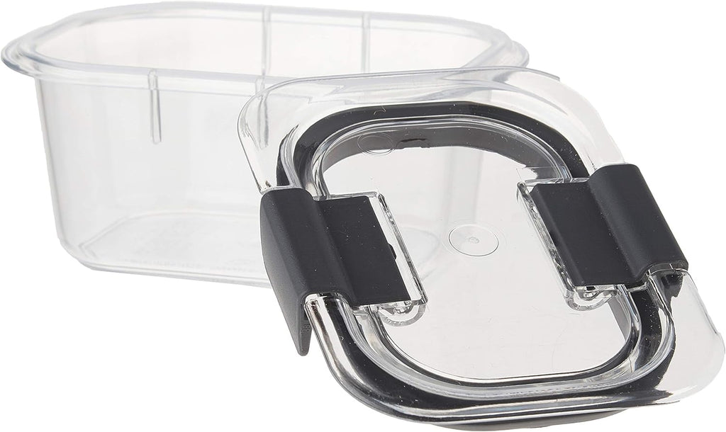 Rubbermaid Brilliance Food Storage Containers - Small 1.3 Cup Clear | 2-Pack for Freshness
