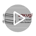 Black 2-Tier Fruit Basket with Removable Banana Hanger - Space-Saving Kitchen Organizer
