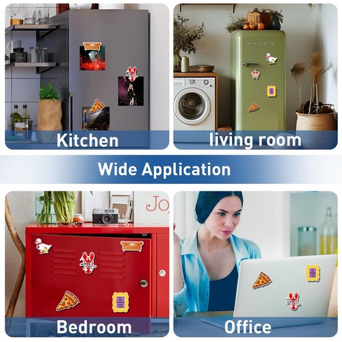 GOZOLA Friends Fridge Magnets for TV Show Fans, Strong Magnetic Kitchen Refrigerator Decor, Friend Themed Party Decorations, Classic Friends Design Magnets for TV Show Fans Party Decor 6 Pcs