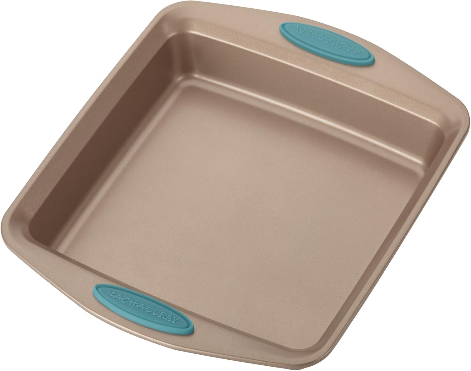 Rachael Ray Cucina Nonstick Baking Pan - 9-Inch Square Cake Pan in Brown | Easy Release & Cleanup