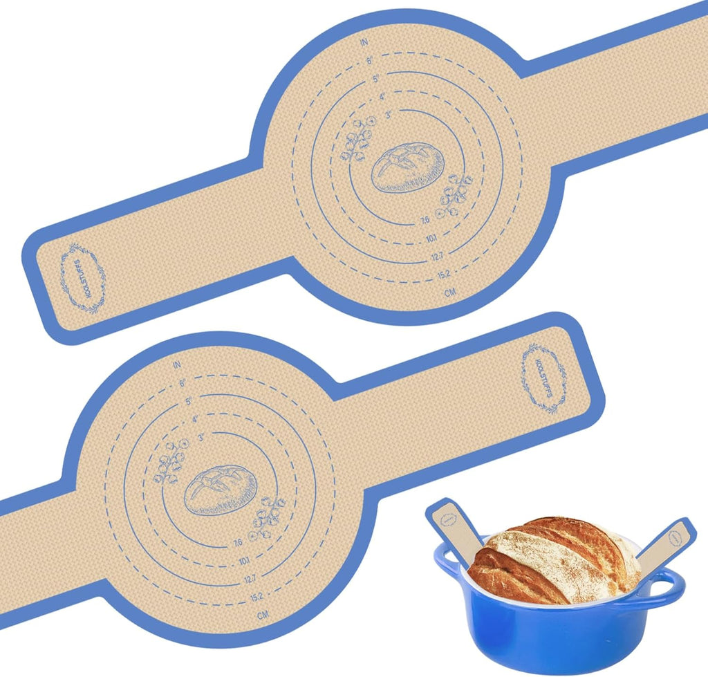 Silicone Bread Sling by [Brand Name] - Non-Stick Sourdough Baking Mat for Easy Transfer | 2PCS
