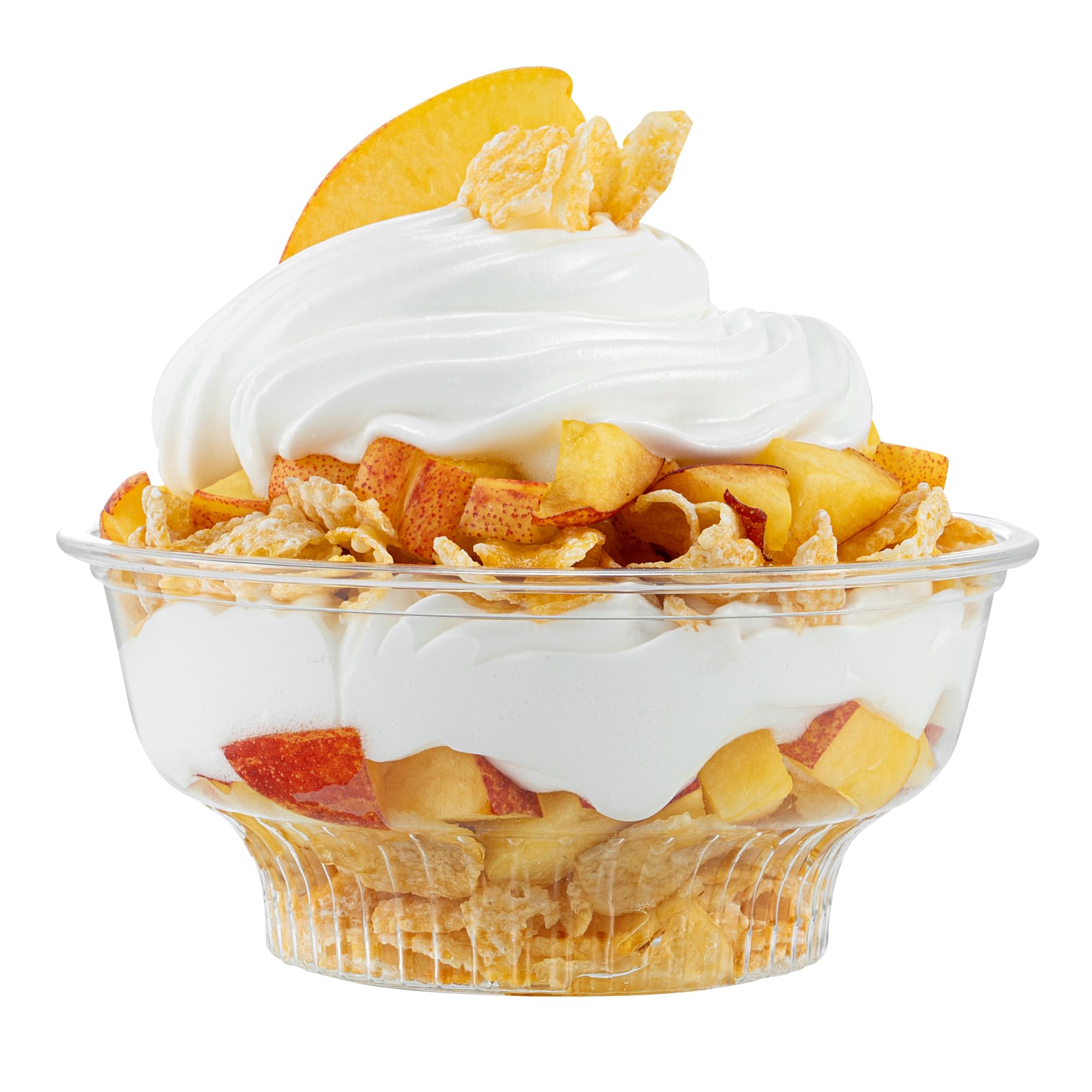 Restaurantware-RW Base 5 Ounce Round Ice Cream Cups, 500 Disposable Parfait Cups - Lids Sold Separately, Premium, Clear Plastic Dessert Cup, Serve Frozen Yogurt, Mousse, Pudding, Great For Parties