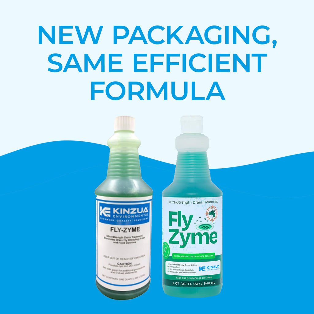 Fly-Zyme, Highly Concentrated Enzyme Drain Cleaner for Pipes, Drain Gel for Fruit Flies, Organic Waste Degrader & Odor Neutralizer, 32 fl oz