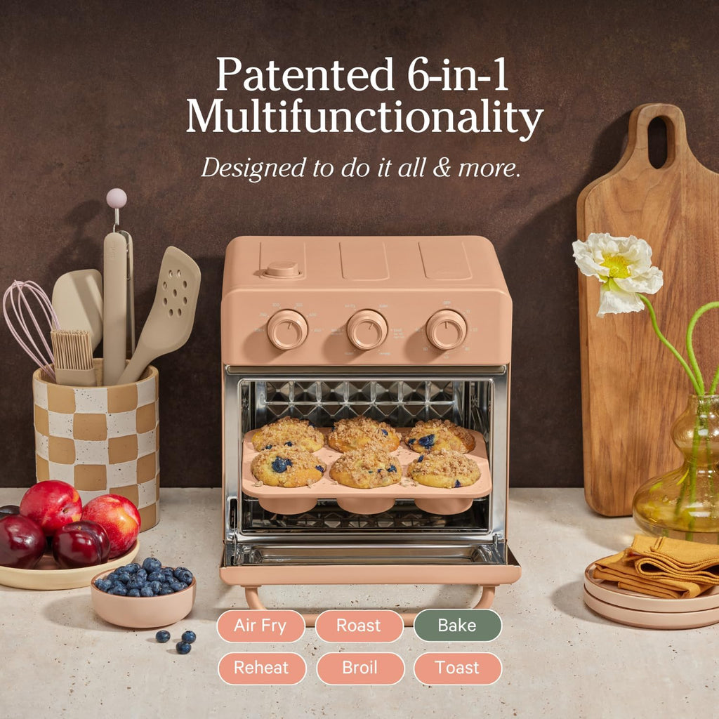Our Place Wonder Oven Baker’s Kit | 3-Piece Toxin-Free Ceramic Nonstick Bakeware Set - Oven-Safe Up to 450°F (8” Round, 8” Square, 6-Cup Muffin Pan) - Spice