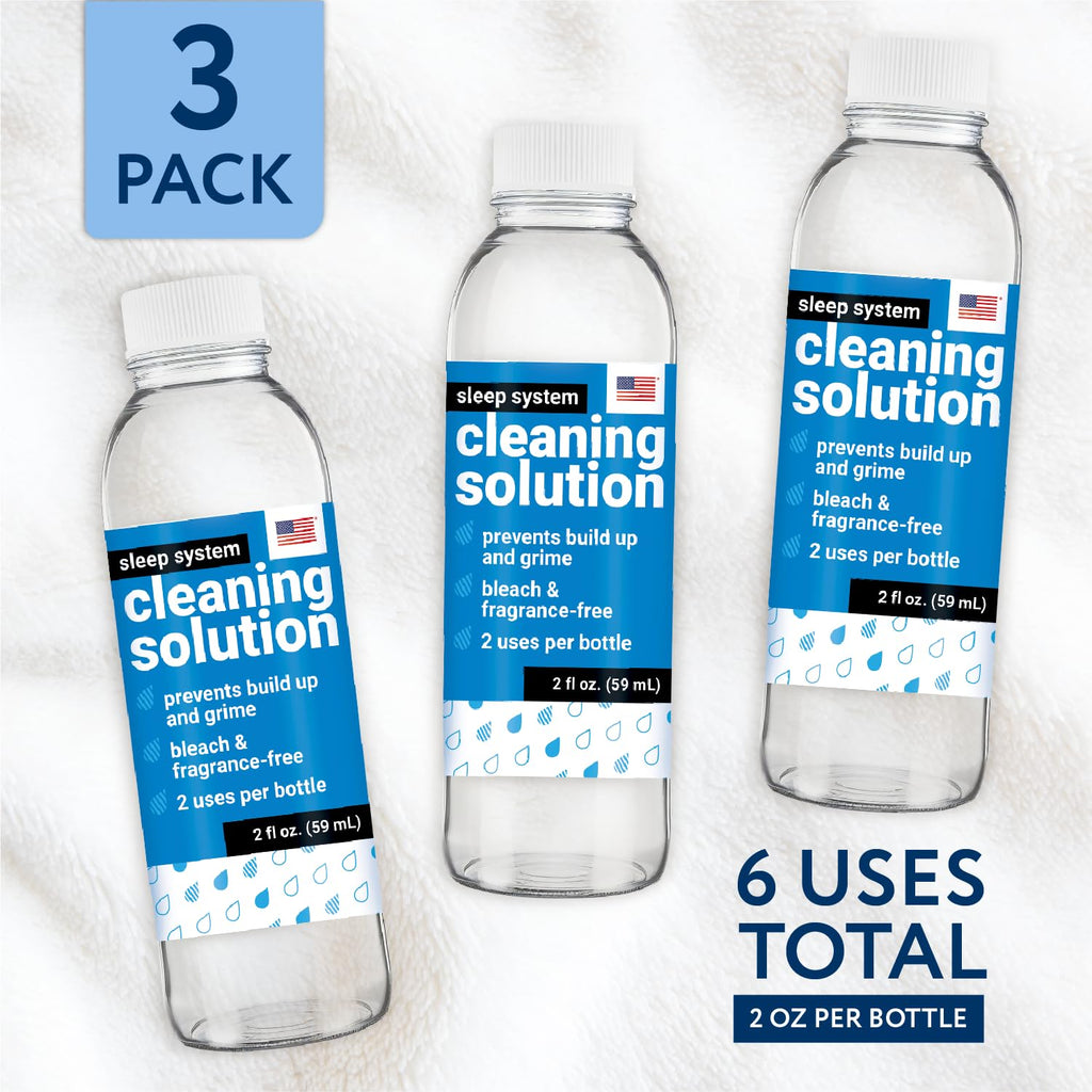 IMPRESA Sleep System Cleaning Solution Compatible with ChiliPad, OOLER & Dock Pro & Bed Cooling System Cleaner - 3-Pack, 2 Fl Oz - Unscented No-Mess Cleaning Supplies - Sleep Machine Cleaner