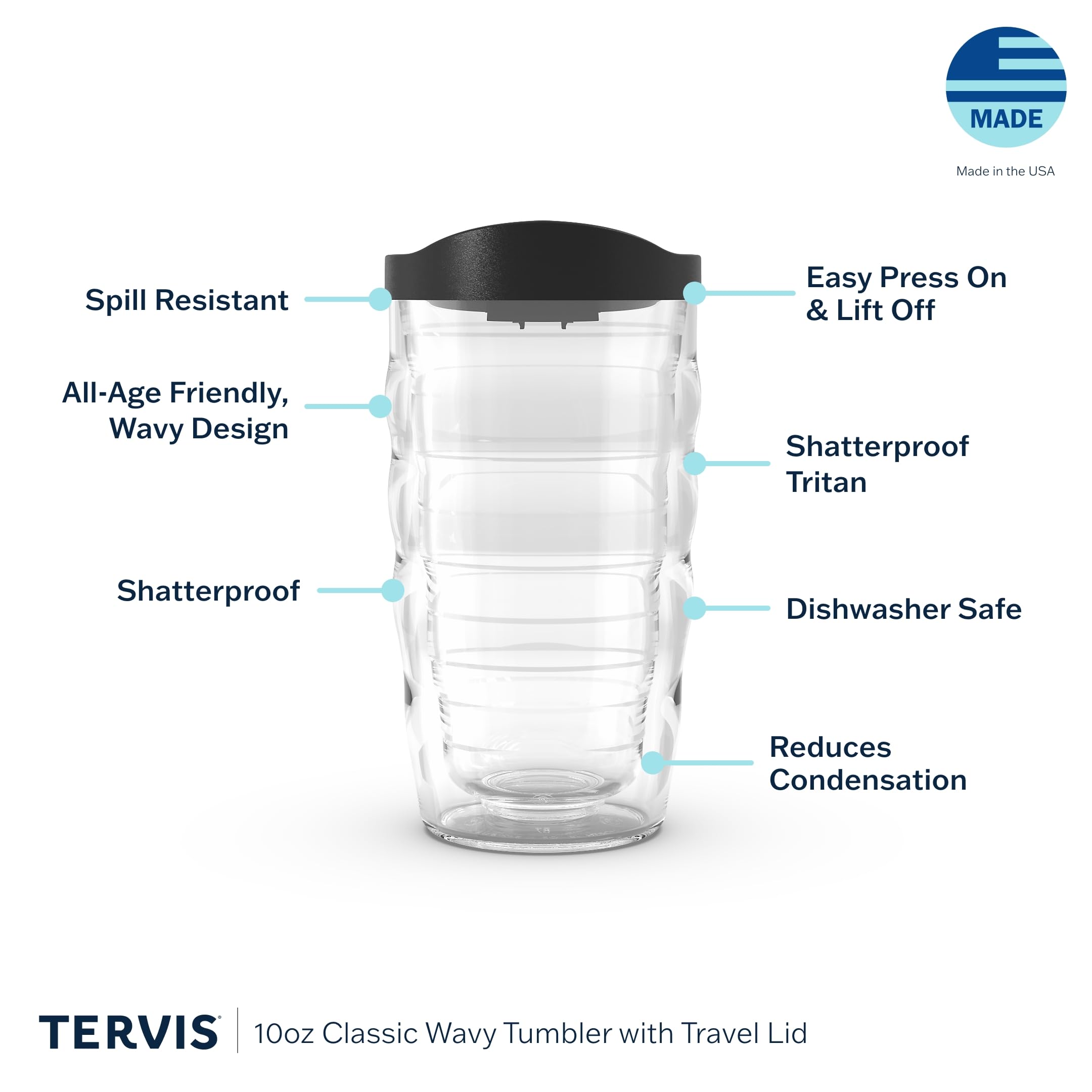 Tervis Made in USA Double Walled DreamWorks How To Train Your Dragon Insulated Tumbler Cup Keeps Drinks Cold & Hot, 10oz Wavy, Find Your Way