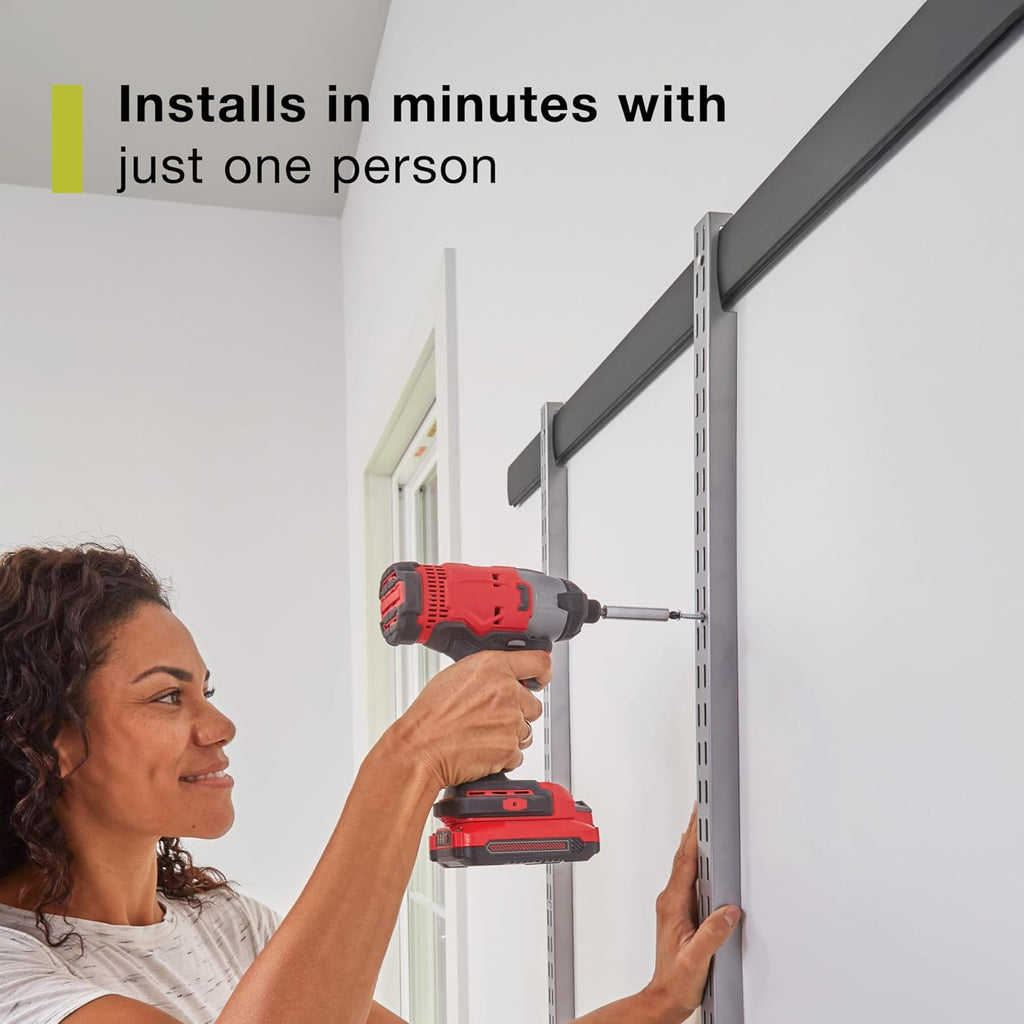 Rubbermaid Fasttrack Rail Storage - 3-Shelf Kit for Home & Garage Organization | 36"x12", 350 lbs Capacity